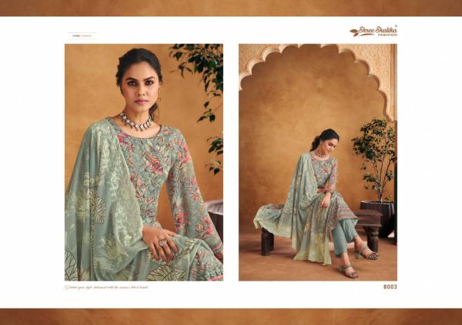 Mahajbeen Vol 8 By Shree Shalika Printed Lawn Cotton Dress Material Wholesalers In Delhi
